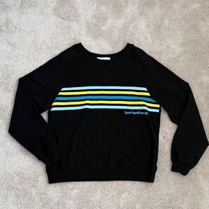 Burn Boot Camp Striped Crewneck Sweatshirt